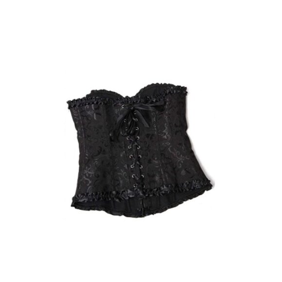Women's Lace Corset Bustier Body shaper Top Punk Style Retro vintage Style - Picture 4 of 5